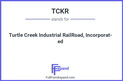 Full form of TCKR
