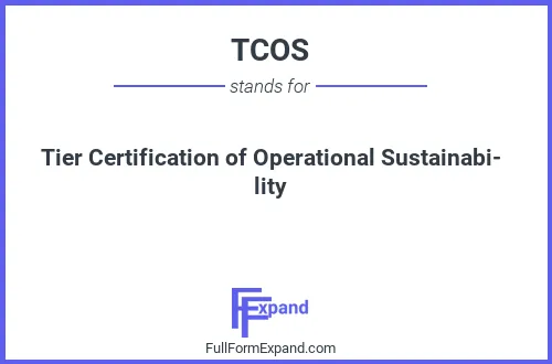 Full form of TCOS