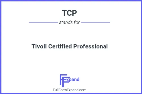 Full form of TCP