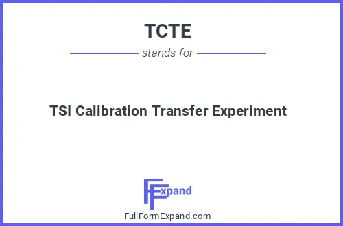 Full form of TCTE