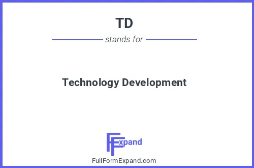 Full form of TD