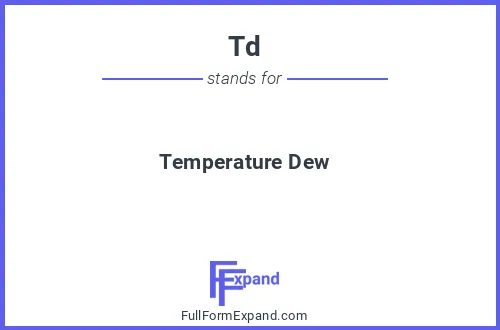 Full form of Td