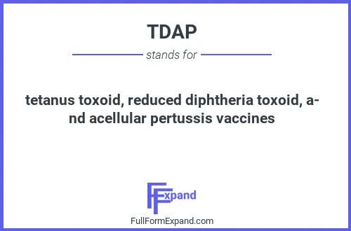 Full form of TDAP