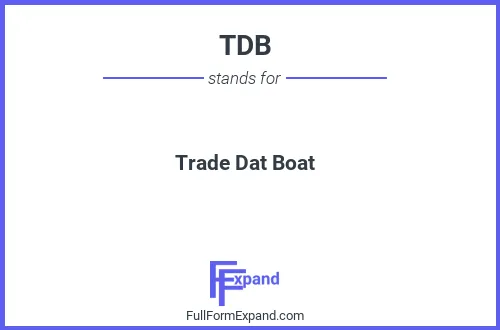 Full form of TDB