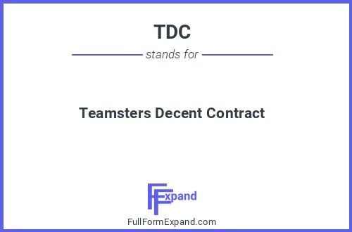 Full form of TDC