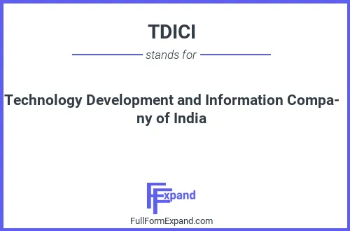 Full form of TDICI