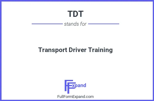 Full form of TDT