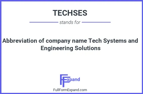 Full form of TECHSES