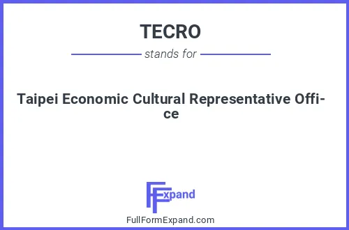 Full form of TECRO