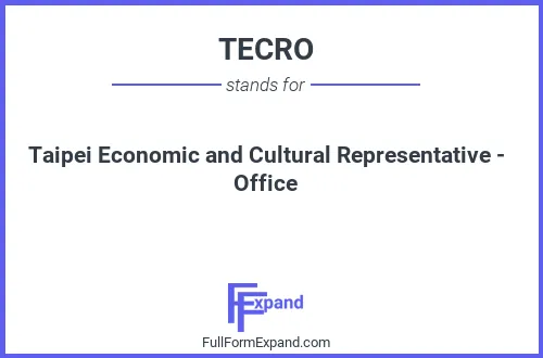 Full form of TECRO