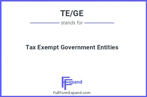 Full form of TE/GE