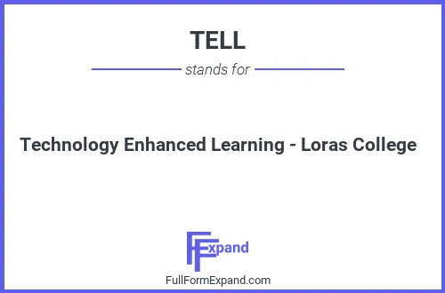 Full form of TELL
