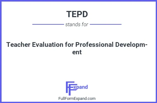 Full form of TEPD