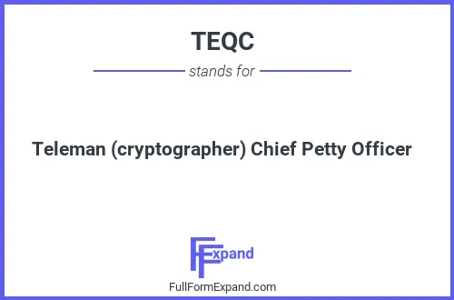 Full form of TEQC