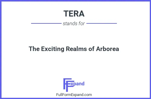 Full form of TERA