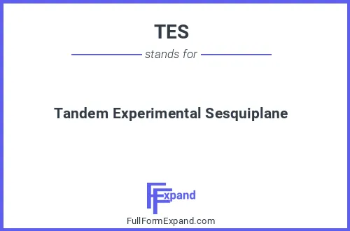 Full form of TES