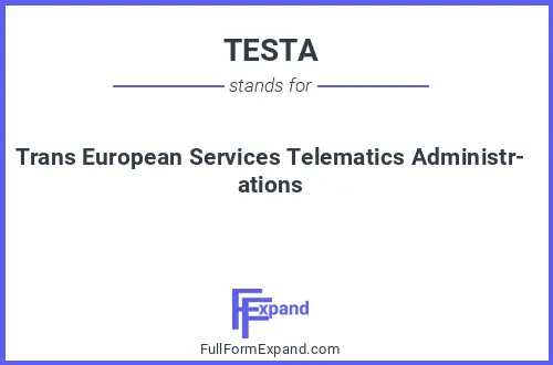 Full form of TESTA