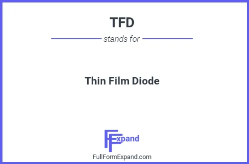 Full form of TFD