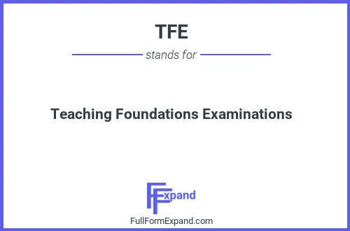 Full form of TFE