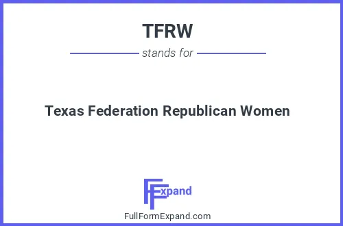 Full form of TFRW