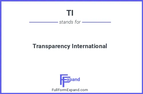 Full form of TI