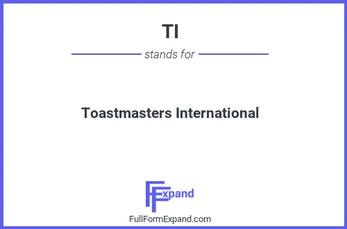 Full form of TI
