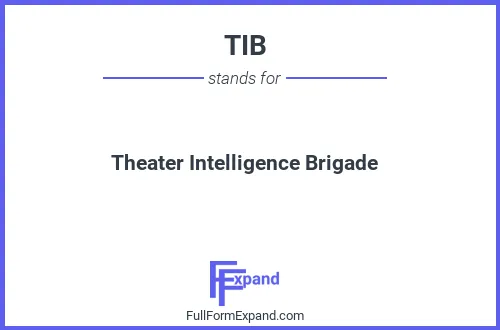 Full form of TIB