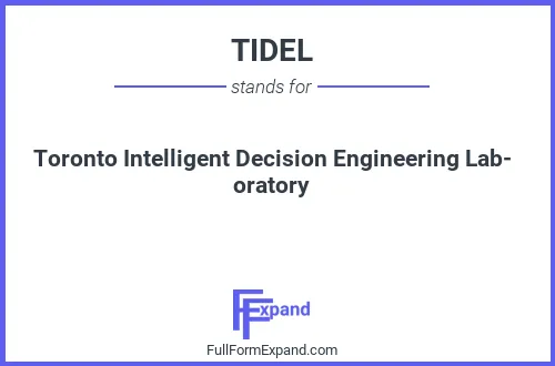 Full form of TIDEL