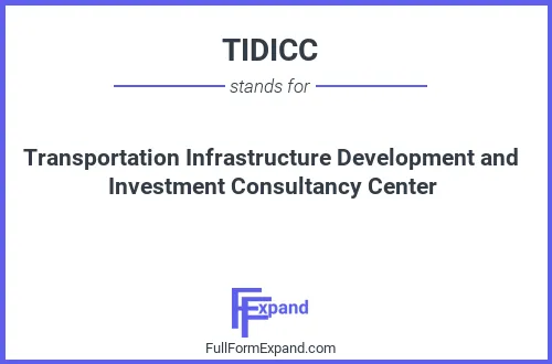 Full form of TIDICC