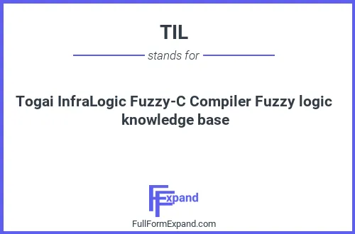 Full form of TIL