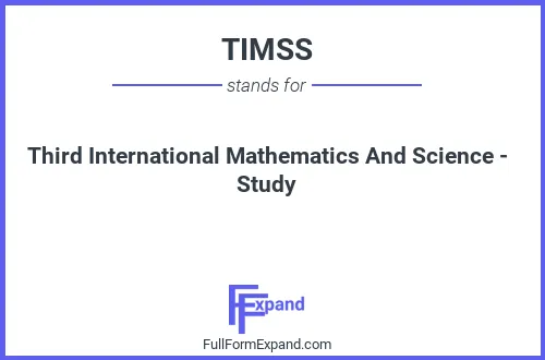 Full form of TIMSS