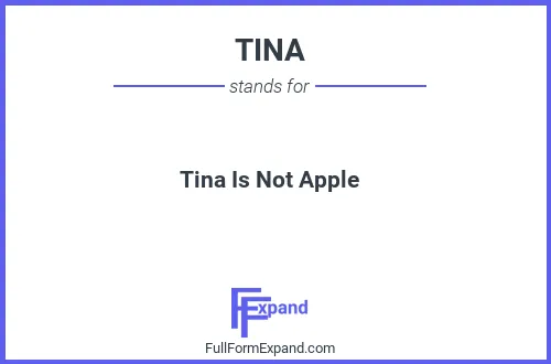 Full form of TINA