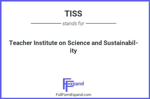 Full form of TISS