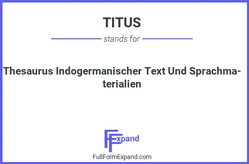 Full form of TITUS