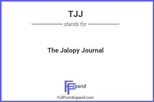 Full form of TJJ