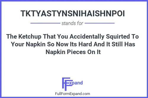 Full form of TKTYASTYNSNIHAISHNPOI