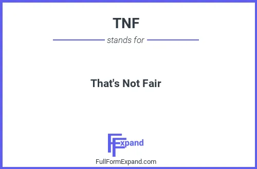 Full form of TNF
