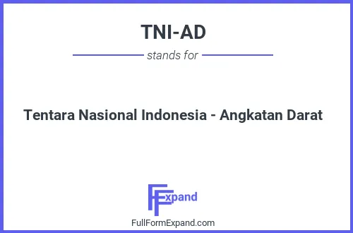 Full form of TNI-AD