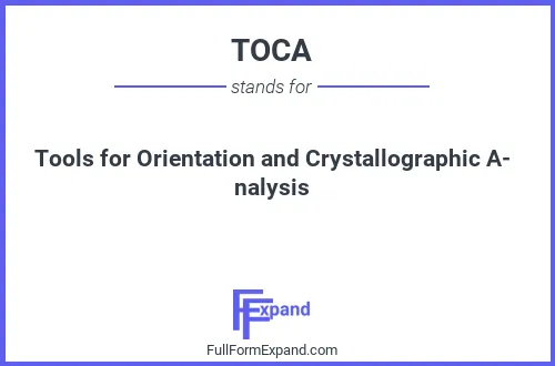 Full form of TOCA