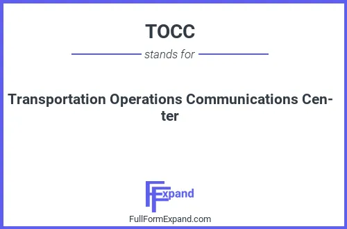 Full form of TOCC