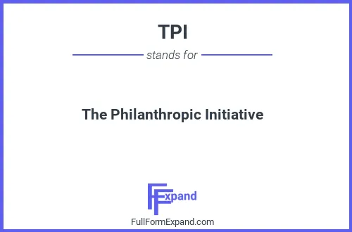 Full form of TPI