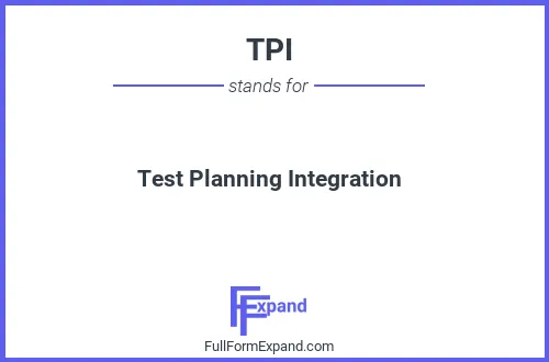 Full form of TPI