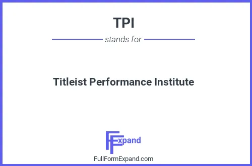 Full form of TPI