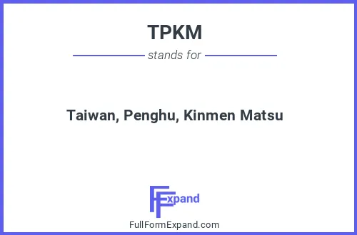 Full form of TPKM