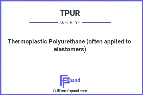Full form of TPUR