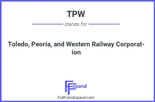 Full form of TPW