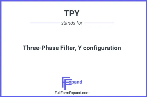 Full form of TPY