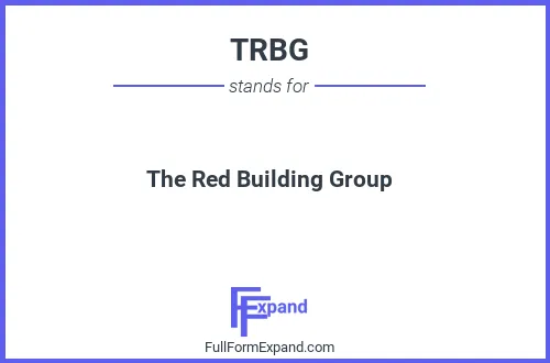 Full form of TRBG