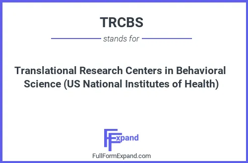 Full form of TRCBS