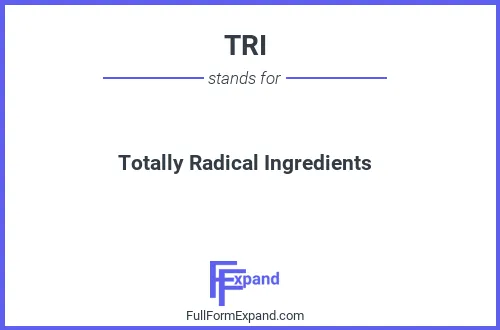 Full form of TRI